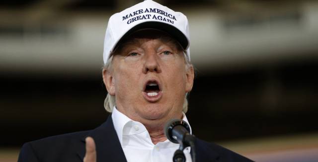 Republican candidate Donald Trump on the campaign trail.