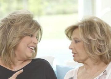 Terelu y Mar&iacute;a Teresa Campos en una imagen de su "docurreality",  programa de televisi&oacute;n que emite Telecinco.