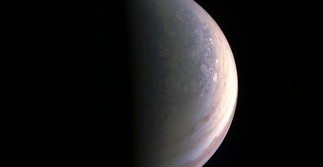 Hemisferio norte de J&uacute;piter.