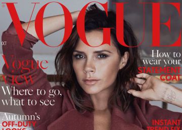 Victoria Beckham en la portada de octubre de 'Vogue' UK. 