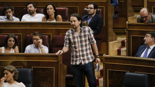Pablo Iglesias, en el Congreso.