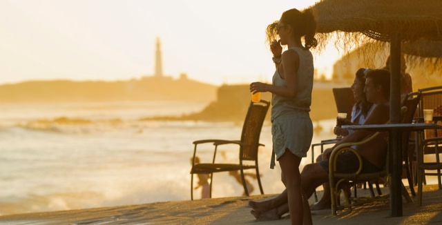 Sunset at Los Caños de Meca, in Cádiz province.