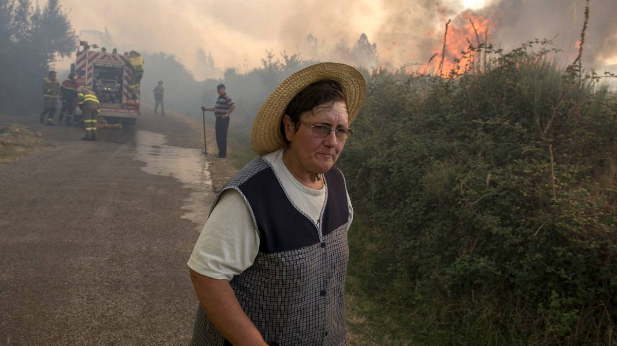 Una vecina del pueblo de Requías.