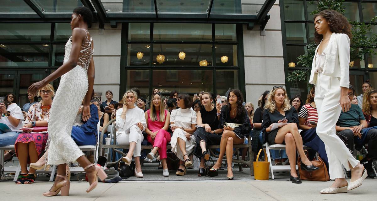 Un ‘front row’ en la Semana de la Moda de Nueva York.