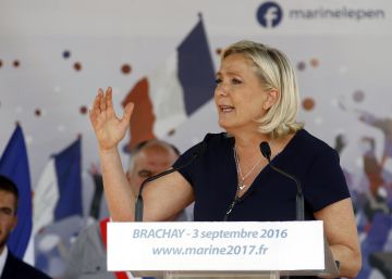 La l&iacute;der del Frente Nacional, Marine Le Pen.