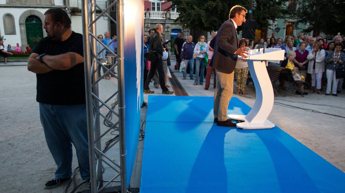 Alberto Núñez Feijóo arranca la campaña electoral en Lugo.