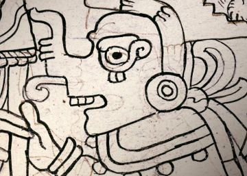 Detalle de la p&aacute;gina cuatro del C&oacute;dice Grolier.