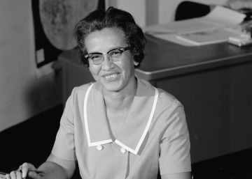 La matem&aacute;tica Katherine Johnson en la NASA.