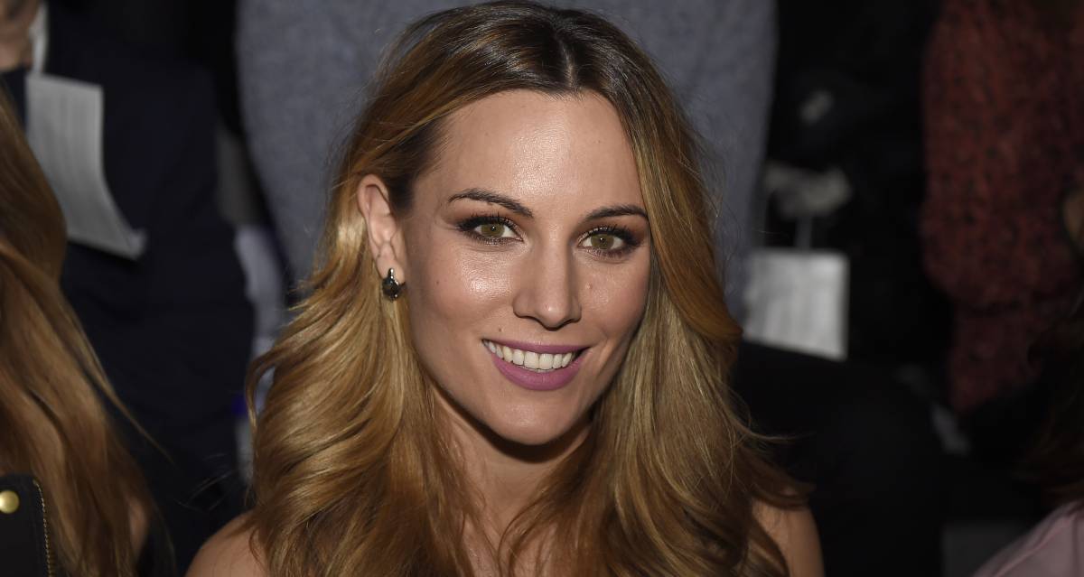 La cantante Edurne en febrero en la Madrid Fashion Week. 