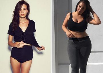 De izquierda a derecha: las modelos Rosalie Nelson y Jada Sezer.