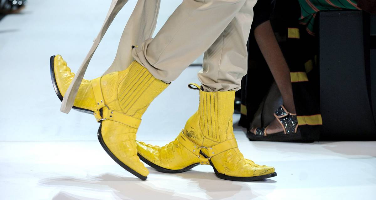 The Hood by Air y su propuesta de bota de doble puntera.