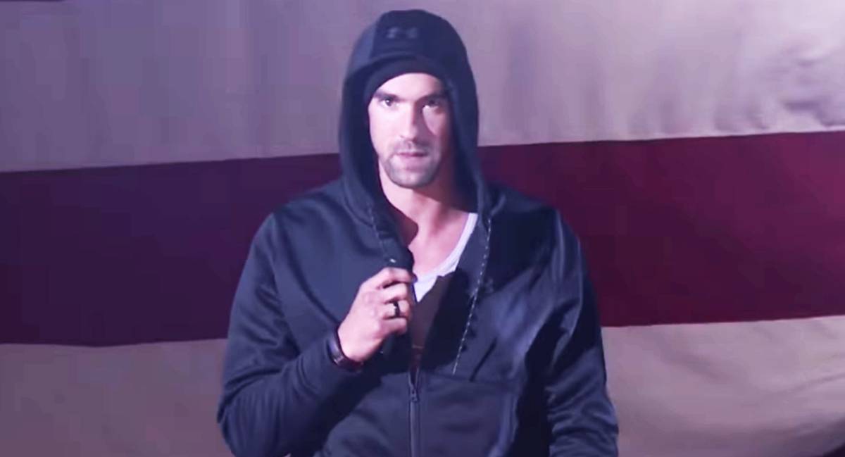 Esto es lo que sucede cuando Phelps sale del agua y se pone a rapear