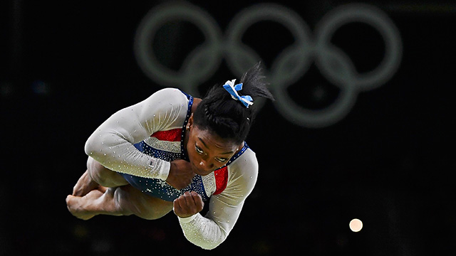 Simone Biles en Río 2016.