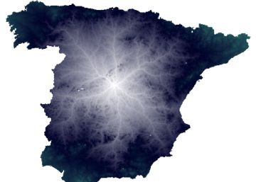 Unidos por fractales: las animaciones que muestran cómo nos conectan las carreteras