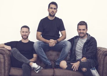 Desde la izquierda: Paco P&eacute;rez, director general de Hawkers, junto a Pablo S&aacute;nchez y David Moreno, fundadores de Saldum Ventures.