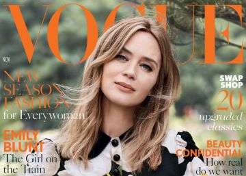 La actriz Emily Blunt, en la portada de la edici&oacute;n brit&aacute;nica de 'Vogue'.
