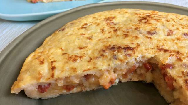 Tortilla de pan y chistorra