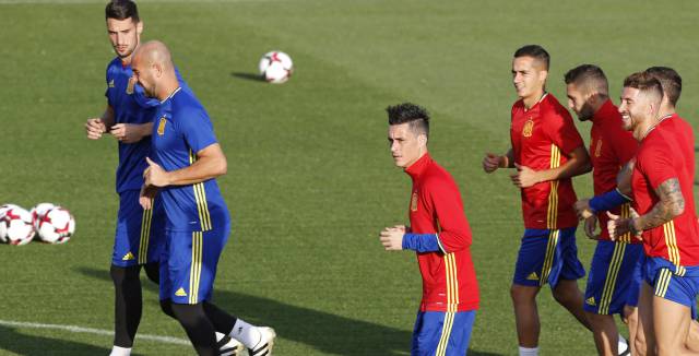 Callejón, en un entrenamiento.