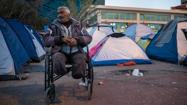 Puerto del Pireo, donde viven 5.000 personas refugiadas.