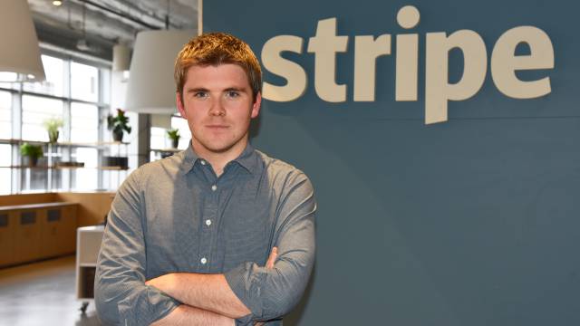 El presidente de Stripe, en su oficina.