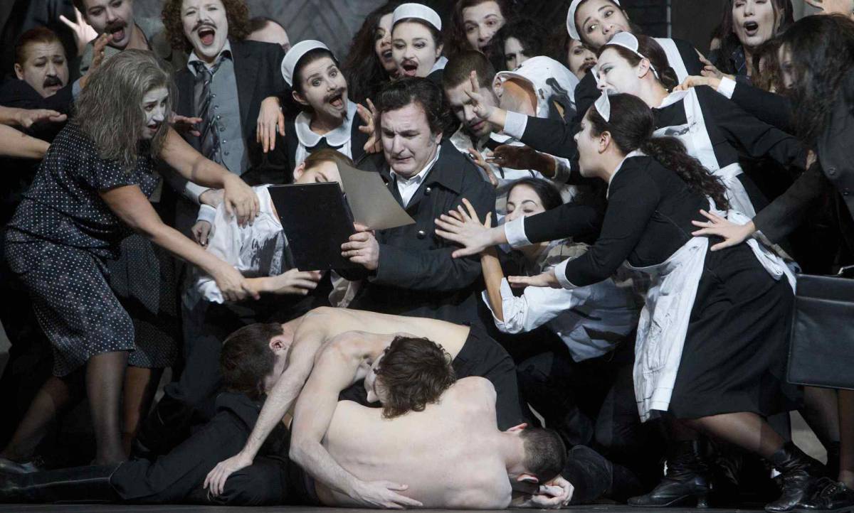 Ensayo de la &oacute;pera 'Macbeth' de Verdi, en el Liceo de Barcelona.