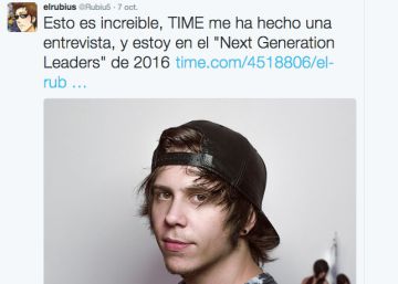 El Rubius, de la habitación de su casa a la lista de líderes del futuro de la revista ‘Time’