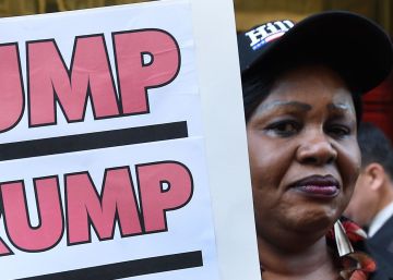 Protesta de mujeres contra Donald Trump
