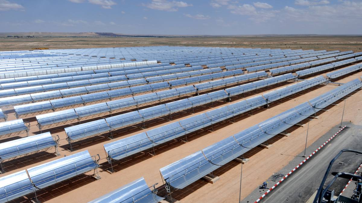 Central termosolar de ciclo combinados en Ain Beni Mathar (Marruecos).
