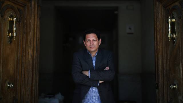 Jorge Galán, ayer en Madrid.