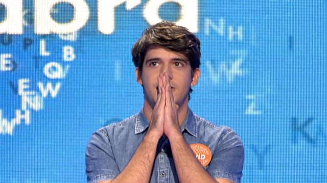David Leo tras ganar el premio en 'Pasapalabra'.