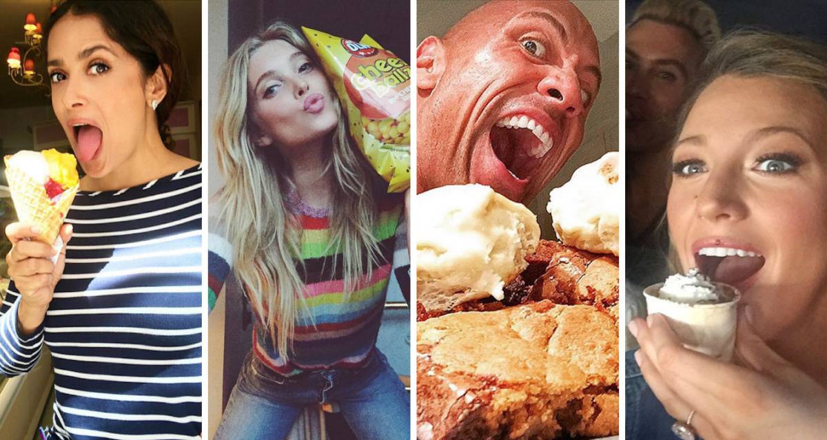 Fotos| 20 famosos pican entre horas: ¿es sano lo que comen?