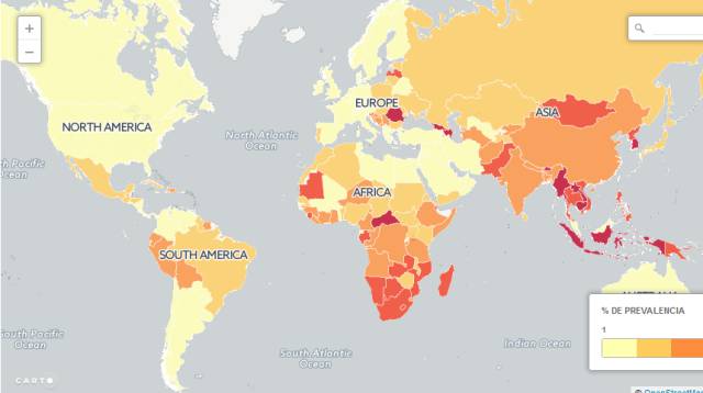 El mapa de la tuberculosis oculta