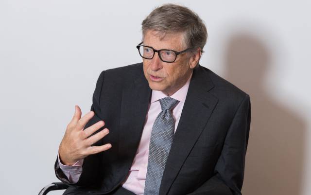 Bill Gates, durante la entrevista en Londres