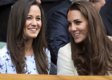 Pippa y Kate Middleton, en Wimbledon.