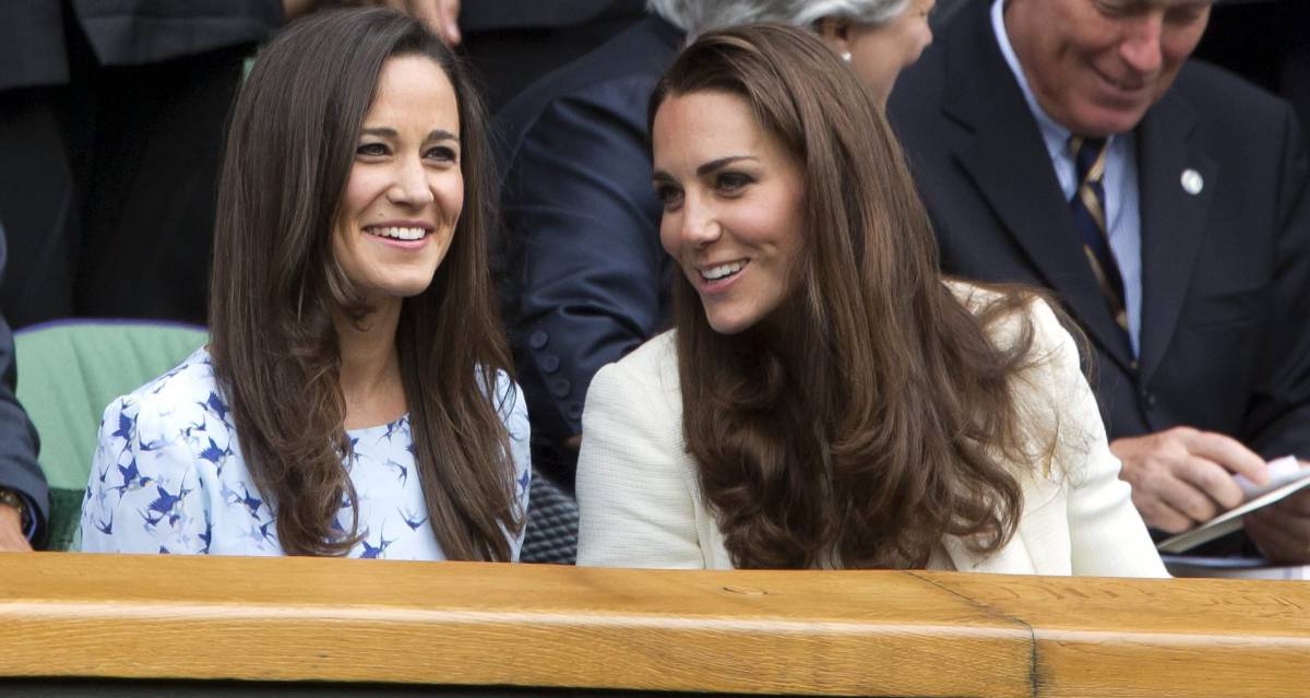 Pippa y Kate Middleton, en Wimbledon.