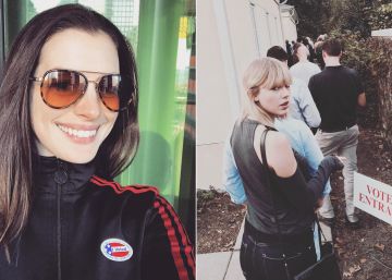 Los famosos animan al voto... ¡votando!