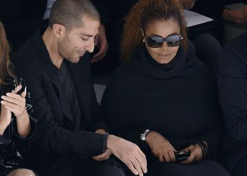 Janet Jackson y su esposo Wissam Al Mana, en el desfile de Herm&egrave;s en Par&iacute;s.