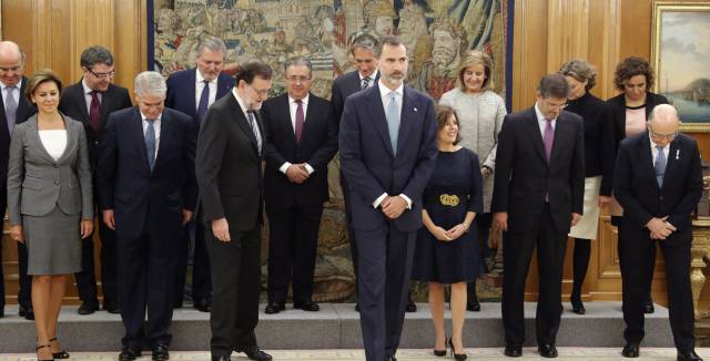 King Felipe VI and the new Cabinet.