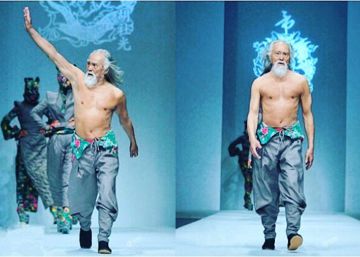 Este hombre tiene 80 años, desfila de modelo y atesora un mensaje inspirador