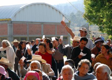 Una asamblea vecinal en Ciudad de M&eacute;xico.
