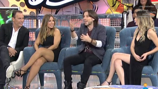 Carlos Lozano y algunos de los 'triunfitos' en 'Sálvame.