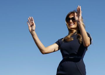 Melania y Donald Trump el pasado 5 de noviembre en Wilmington (Carolina del Norte). 