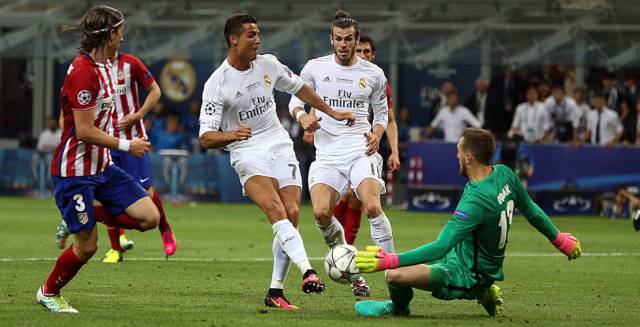Ronaldo y Oblak, en la pasada final de Champions.