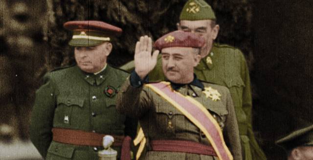 A colorized image of Franco from the documentary.