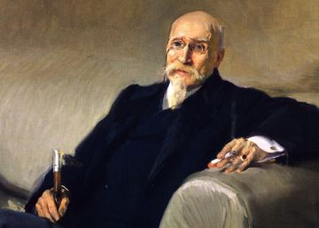 Jos&eacute; Echegaray pintado por Joaqu&iacute;n Sorolla.