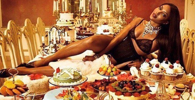 Naomi Campbell, en la foto publicada por la modelo en Instagram.