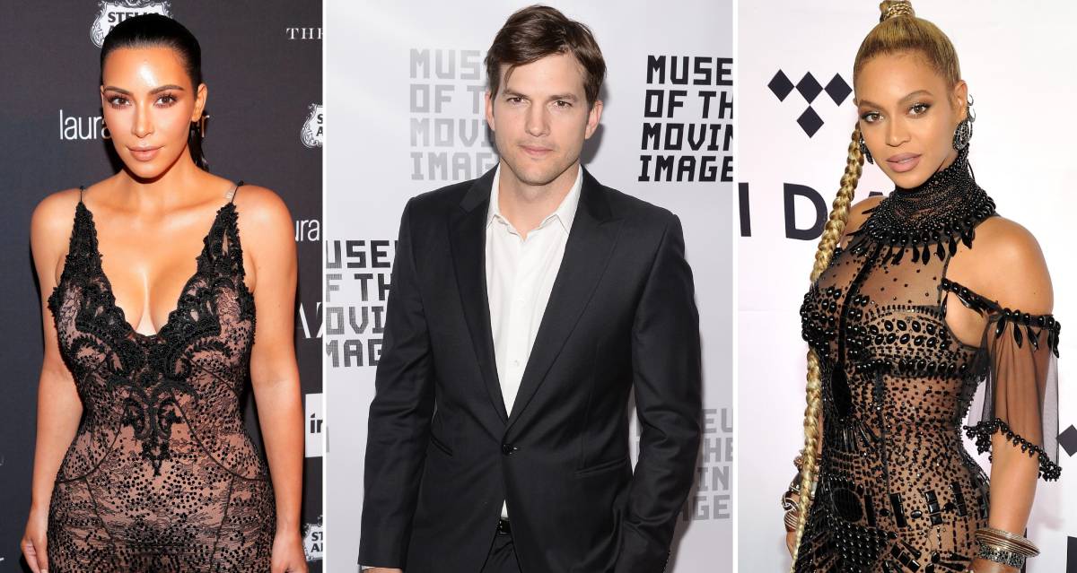 Kim Kardashian, Ashton Kutcher y Beyonc&eacute;.