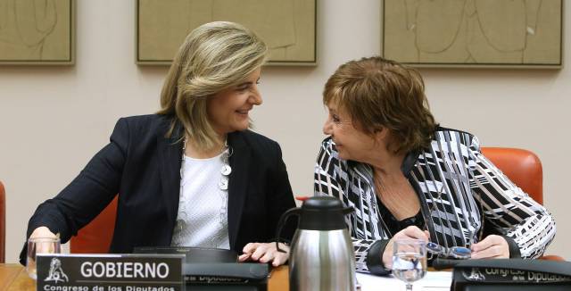 Báñez y Celia Villalobos en el Congreso.