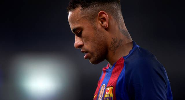 Neymar, en el partido frente a la Real.