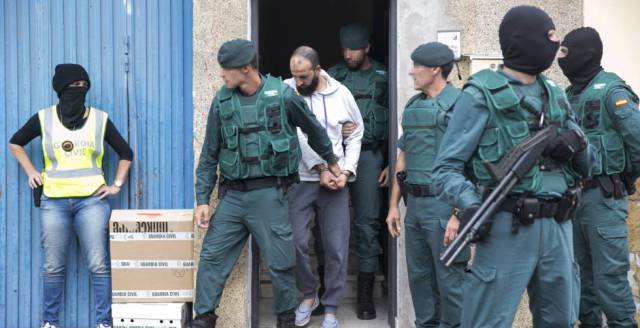 A suspected jihadist arrested on Sunday.